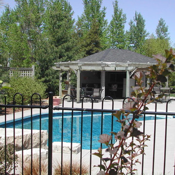 Diving rocks/cabana/arbours/privacy screens/pool