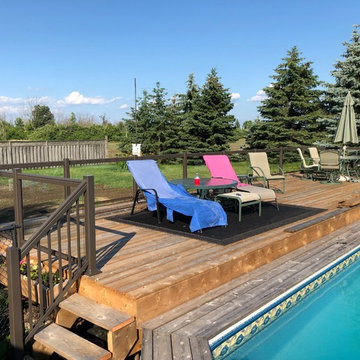 Aluminum and Glass Deck Railings - 129