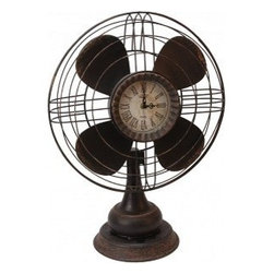 VINTAGE TABLE FAN CLOCK - Products