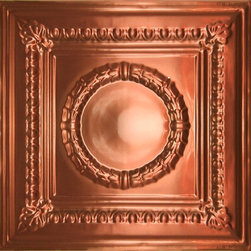 (Model 2407) Alumium Ceiling Tile - Polished Copper - 2ft x 2ft - Ceiling Tile