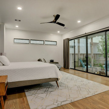 Modern, Minimalist Historic Bungalow Remodel - Master Bedroom