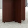 Bush Business Square Conference Table with Wood Base in Harvest Cherry