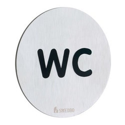 Smedbo XTRA Water Closet Sign WC FS958 - Bath Products