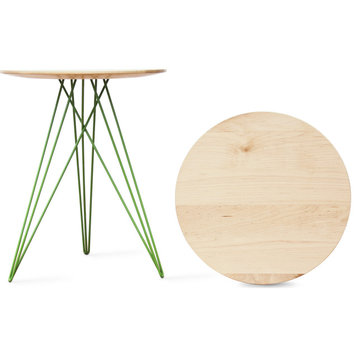 Hudson Side Table - Green, Maple
