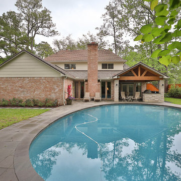 Bunker Hill Patio Cover and Decking around pool
