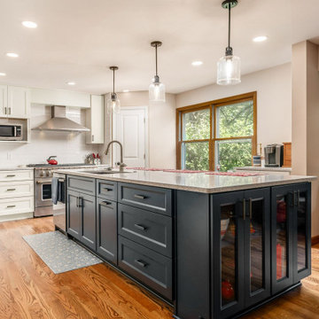 Two-Tone Kitchen Remodel Done With New Cabinets