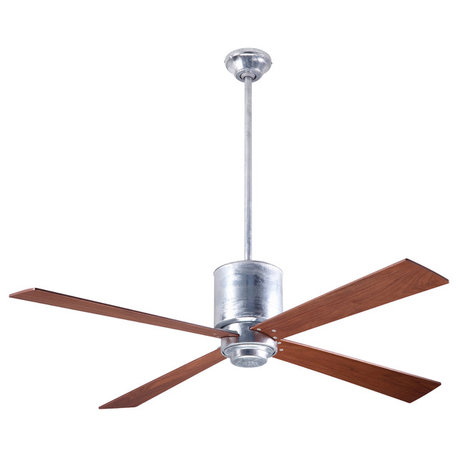 Lapa Fan, Galvanized, 50" Mahogany Blades