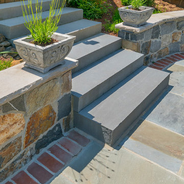 Saw-Cut Bluestone Step Slabs