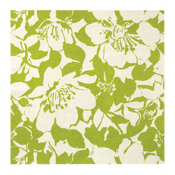 Lime Peony Accent Napkin - Dinnerware