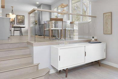 Inspiration for a mid-sized modern dining room remodel in Edmonton