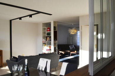 Design ideas for a contemporary home design in Lyon.