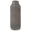 Foster Metal Tapered Candle Holder, Large Grey