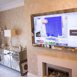 Antiqued Mirrored TV Frame with High Reflective Dielectric TV Mirror - Products