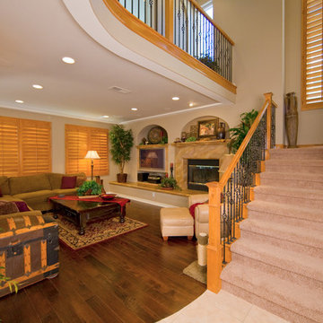 Ladera Ranch - Curved Railing Loft Addition