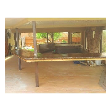 Walnut Patio Bar