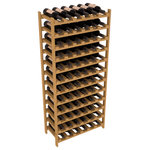 Wine Racks America - 72-Bottle Stackable Wine Rack, Ponderosa Pine, Oak - Four kits of wine racks for sale prices less than three of our18 bottle Stackables! This rack gives you the ability to store 6 full cases of wine in one spot. Strong wooden dowels allow you to add more units as you need them. These DIY wine racks are perfect for young collections and expert connoisseurs.
