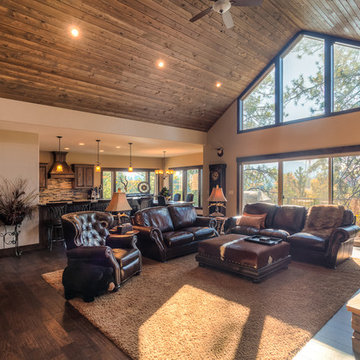 Great room with massive windows to allow the outside-in