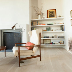 Wide Plank Custom White Finish Northern White Oak Hardwood Flooring - Wood Flooring