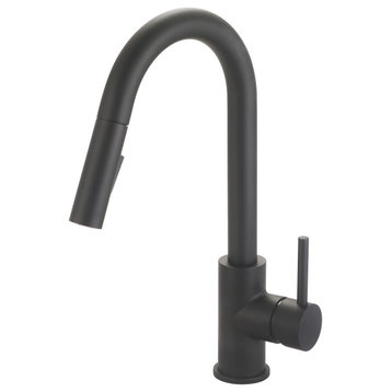 Olympia Faucets K-5080 i2v 1.5 GPM 1 Hole Kitchen Faucet - Matte Black