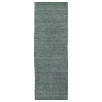Oriental Weavers Aniston Collection Blue Solid Indoor Area Rug 2'6"X8'