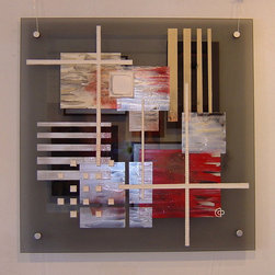 Original paintings on glass - Mixed Media Art
