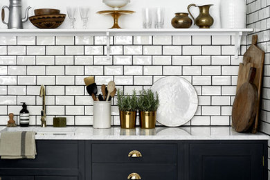 Design ideas for a contemporary kitchen in Belfast.