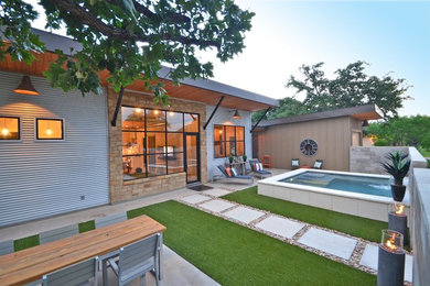 Inspiration for a contemporary exterior home remodel in Austin