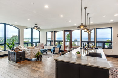 Living room - transitional living room idea in Other