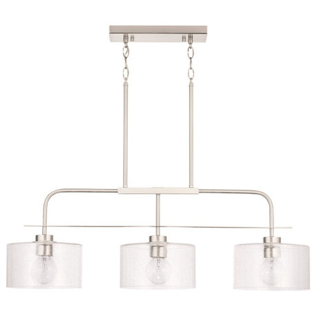 Capital Lighting HomePlace 3-LT Island Light 838435BN - Brushed Nickel