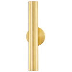Mitzi by Hudson Valley Lighting - Taylor 2-Light Wall Sconce Aged Brass - Pass the baton, it's time for Taylor to take the throne as our new favorite wall sconce. available in aged brass and soft black