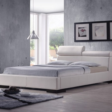 bugatti ii queen size storage bed in white