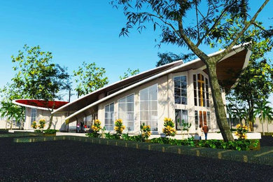 Example of a trendy exterior home design in Other