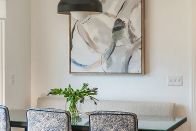 Minimalist dining room photo in Detroit