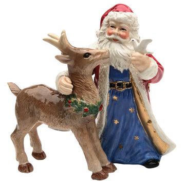 Santa and Deer Salt and Pepper Shaker