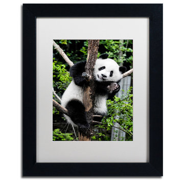 Philippe Hugonnard 'Giant Panda II' Art, Black Frame, White Matte, 14"x11"