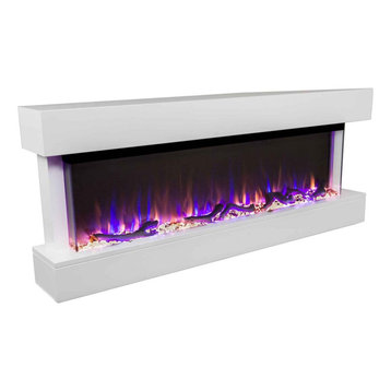 Touchstone Chesmont 50″ Wall Mount Electric Fireplace- White