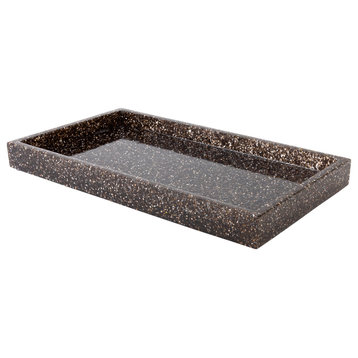 Sparkles Home Luminous Rhinestone Guest Towel Tray, Charcoal