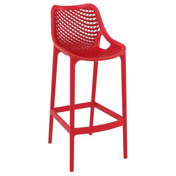 Compamia Air Patio Bar Stool in Red