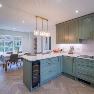Green Shaker Kitchen in Winshill