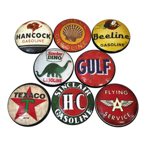 knobs cabinet piece label gas oil