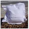 Coastal Starfish Throw Pillow, White on White