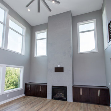 1 1/2 Story Moern Prairie Plan #66118