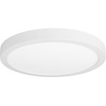 Progress Lighting - Everlume Collection 11" Edgelit LED Flush Mount Light - The P810016 Edgelit Flush Mount delivers a solution for both residential and commercial markets. The Edgelit technology provides a bright and evenly illuminated surface in a very slim profile. The integrated LED power supply does not protrude into the junction box, allowing for compatibility to 4" octagonal, 4" round shallow and 4" round PVC junction boxes. This surface mounted luminaire measures 11" in diameter with an overall height of 1". In addition, the P810016 is wet location rated, Title 24  JA8  2016 listed, ENERGY STAR listed and is a cost effective solution for fire rated applications (when installed onto a fire rated junction box). The P810016 luminaire combines modern aesthetic, new technology, performance, cost and safety benefits.