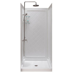 Cornerview Shower Enclosure, Base, and Backwall Kit - Dreamline