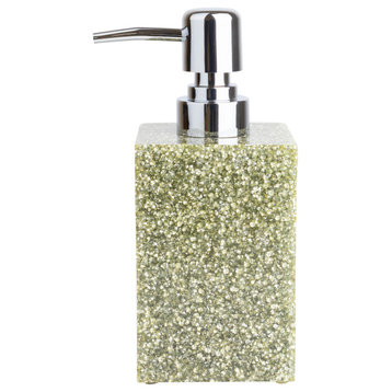 Sparkles Home Luminous Rhinestone Soap Dispenser, Silver