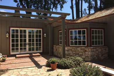 Example of an arts and crafts exterior home design in Other