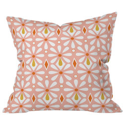 Midcentury Decorative Pillows DENY Designs Heather Dutton Fleurette Radiant Throw Pillow