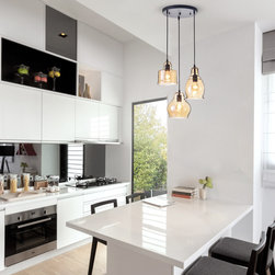 3-Light Chandelier, Flush Mount & Pendant - Pendant Lighting