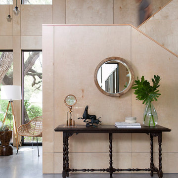 Barcode House Entry with Antique Console