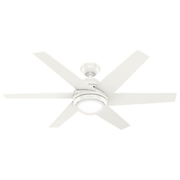 Hunter Sotto 52 LED Sotto 52" 6 Blade LED Indoor Ceiling Fan - Fresh White